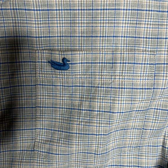 Southern Marsh Mens Sz M Blue Grey Plaid  Button Up Shirt - Picture 3 of 6